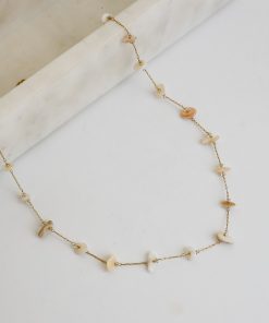 FINAL SALE - Olivia Gold Seashell Charm Necklace