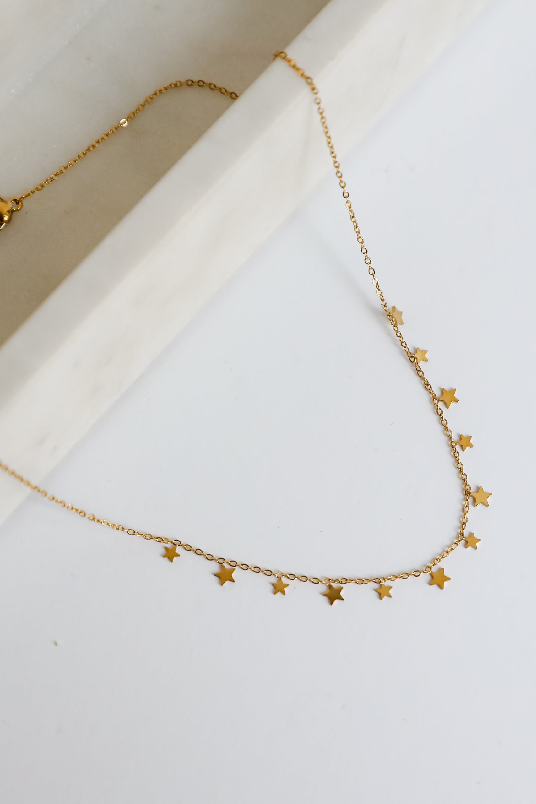FINAL SALE - Elise Gold Star Charm Necklace - Image 3