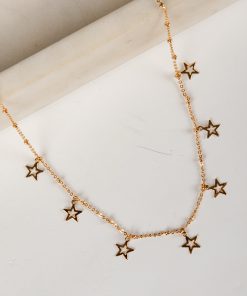 Penelope Gold Star Charm Necklace