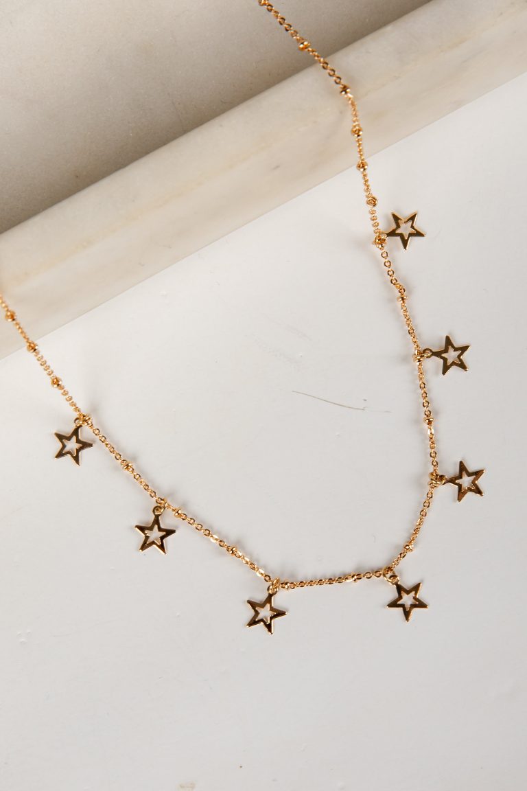 Penelope Gold Star Charm Necklace