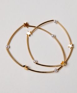 Layla Gold Star + Pearl Bracelet Set