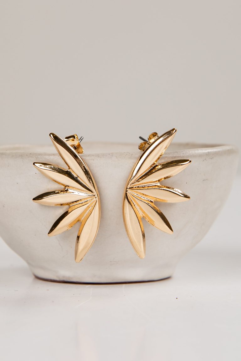 Claudia Gold Sunburst Earrings