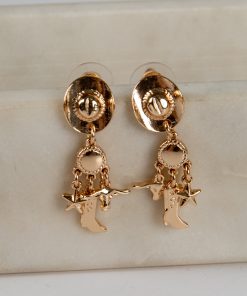 Eliana Gold Western Charm Earrings
