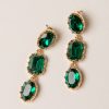 Sarah Green Gemstone Drop Earrings