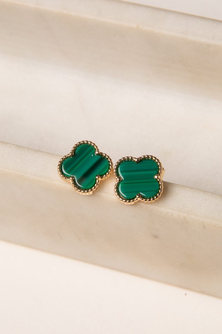 Audrey Quatrefoil Stud Earrings