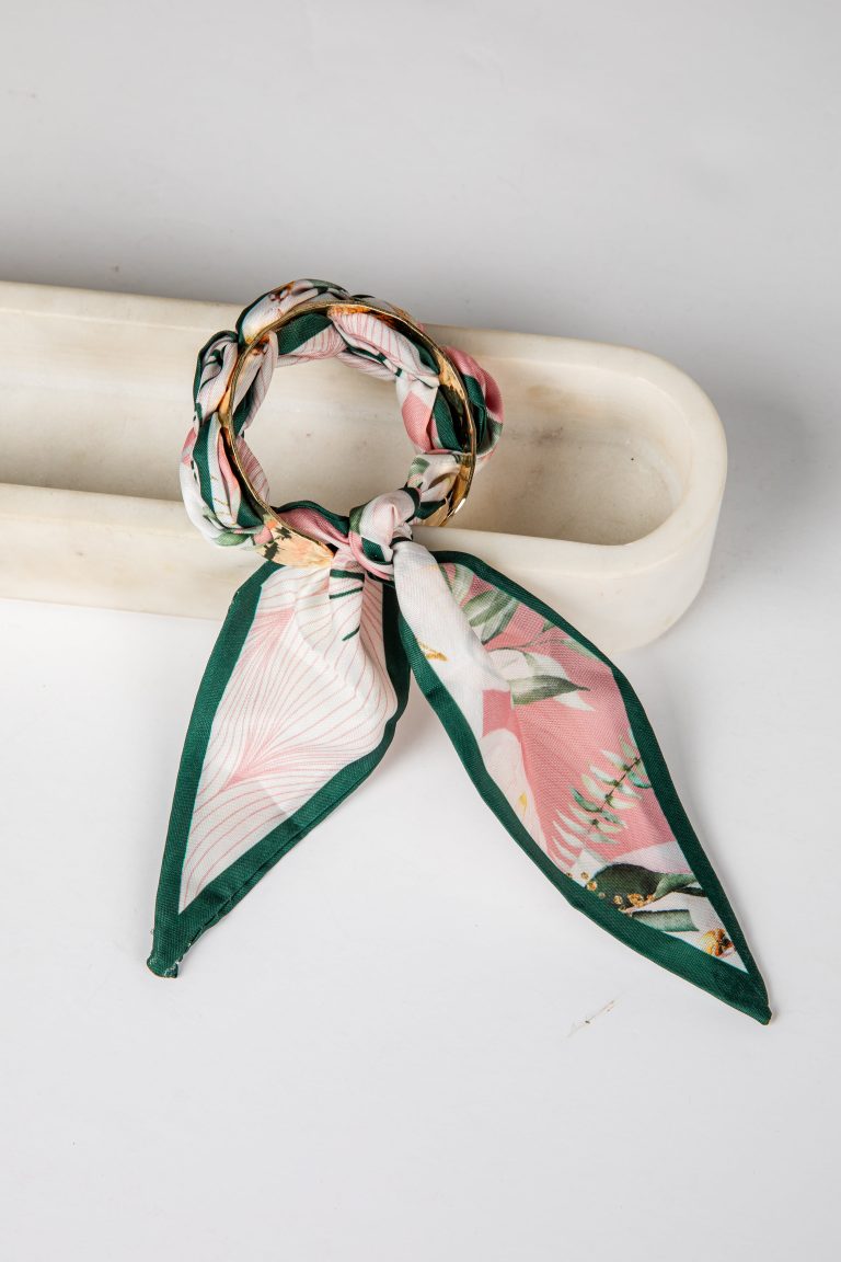 Kensley Gold Bangle Scarf Bracelet
