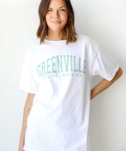 White Greenville South Carolina Tee