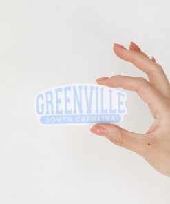 Light Blue Greenville South Carolina Sticker