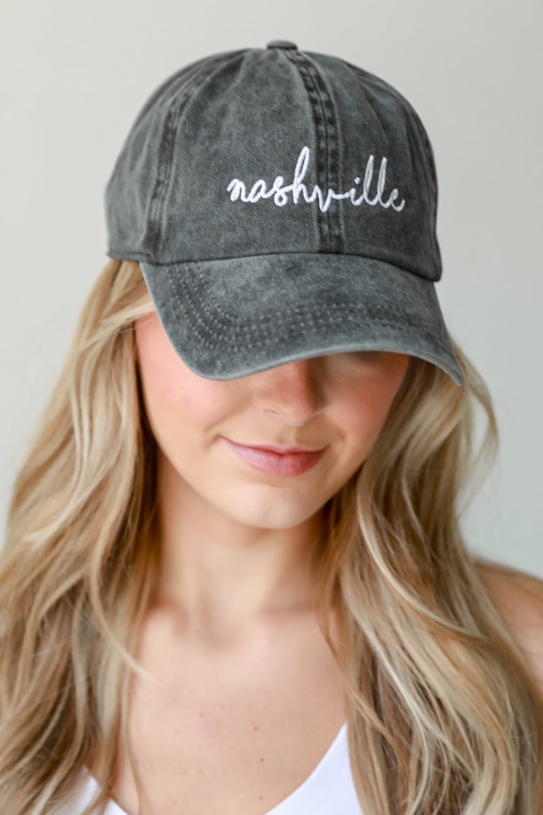 Nashville Script Embroidered Hat