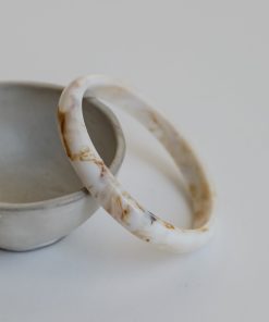 Daniella Ivory Acrylic Bangle