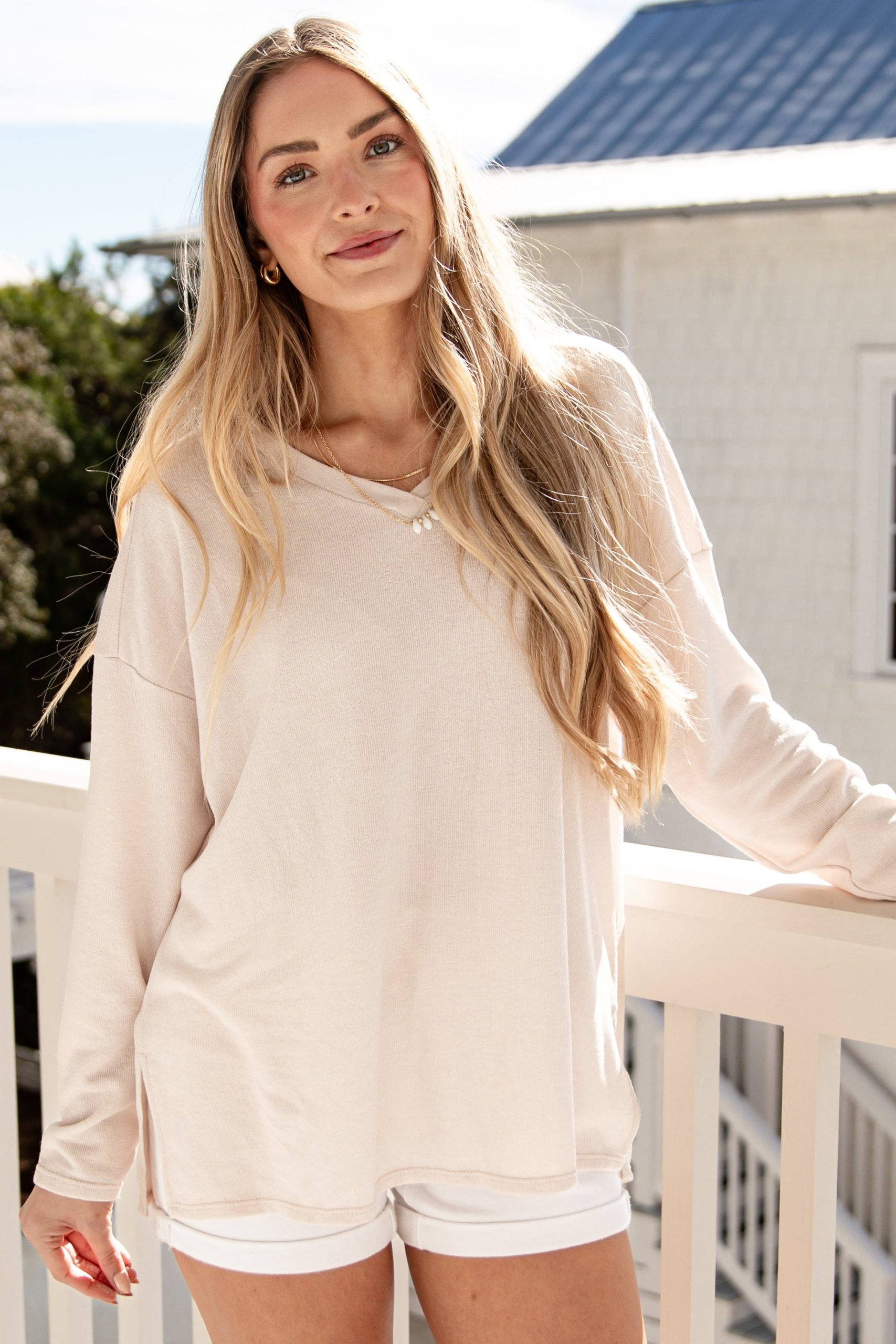 FINAL SALE - Laidback Luxe Long Sleeve Knit - Image 5