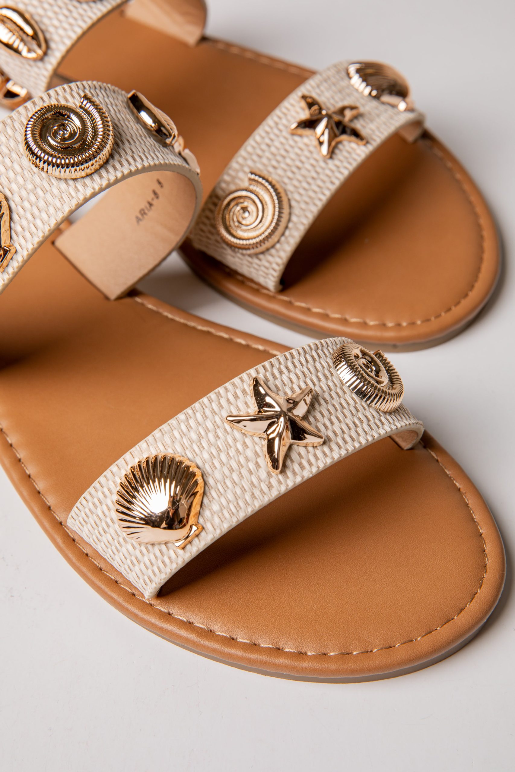Marina Shell Embellished Slide Sandal - Image 3
