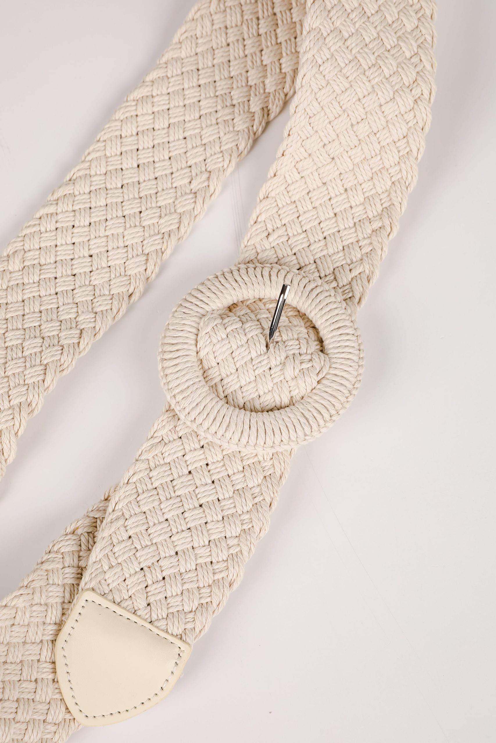 Keep It Together Ivory Straw Belt - Image 4