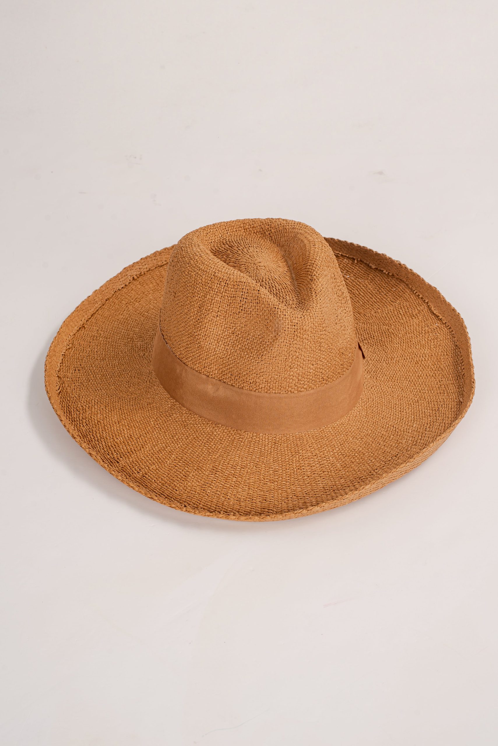 Sun Type Of Wonderful Khaki Straw Fedora Wide Brim Hat - Image 3