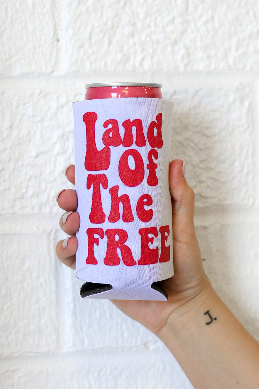 Land Of The Free Slim Koozie - Image 2