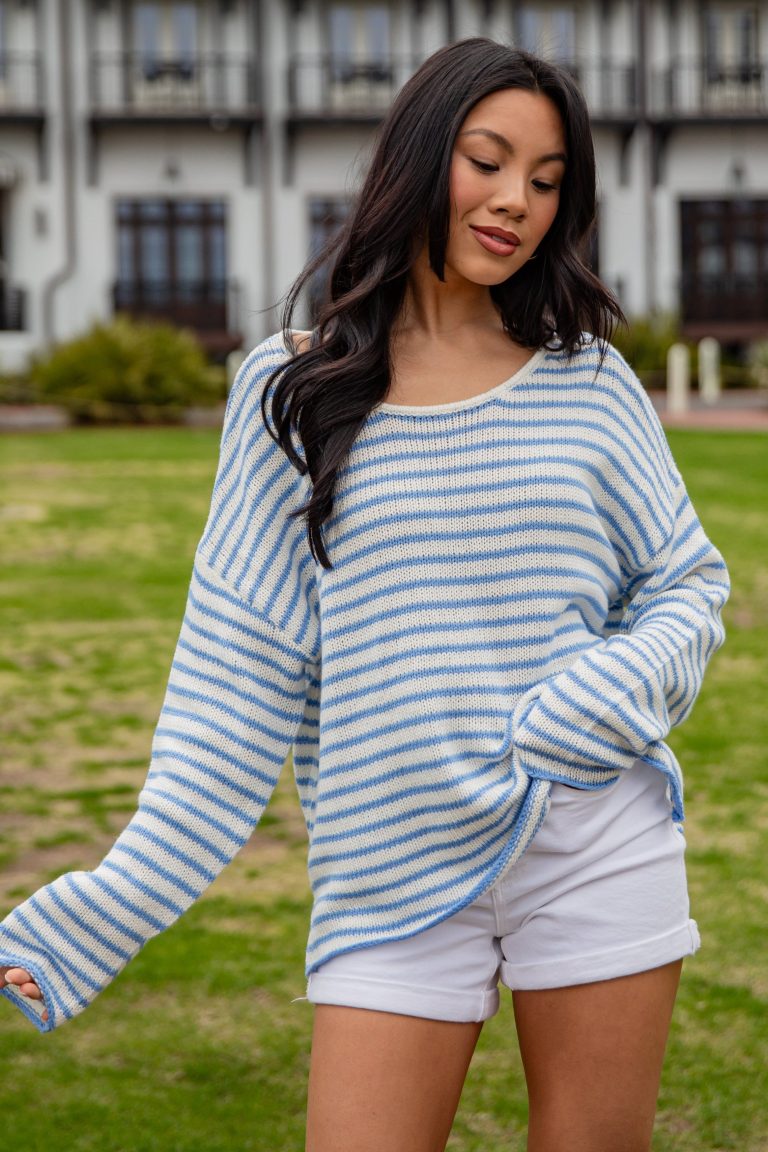 FINAL SALE - Dockside Stripe Relaxed Sweater