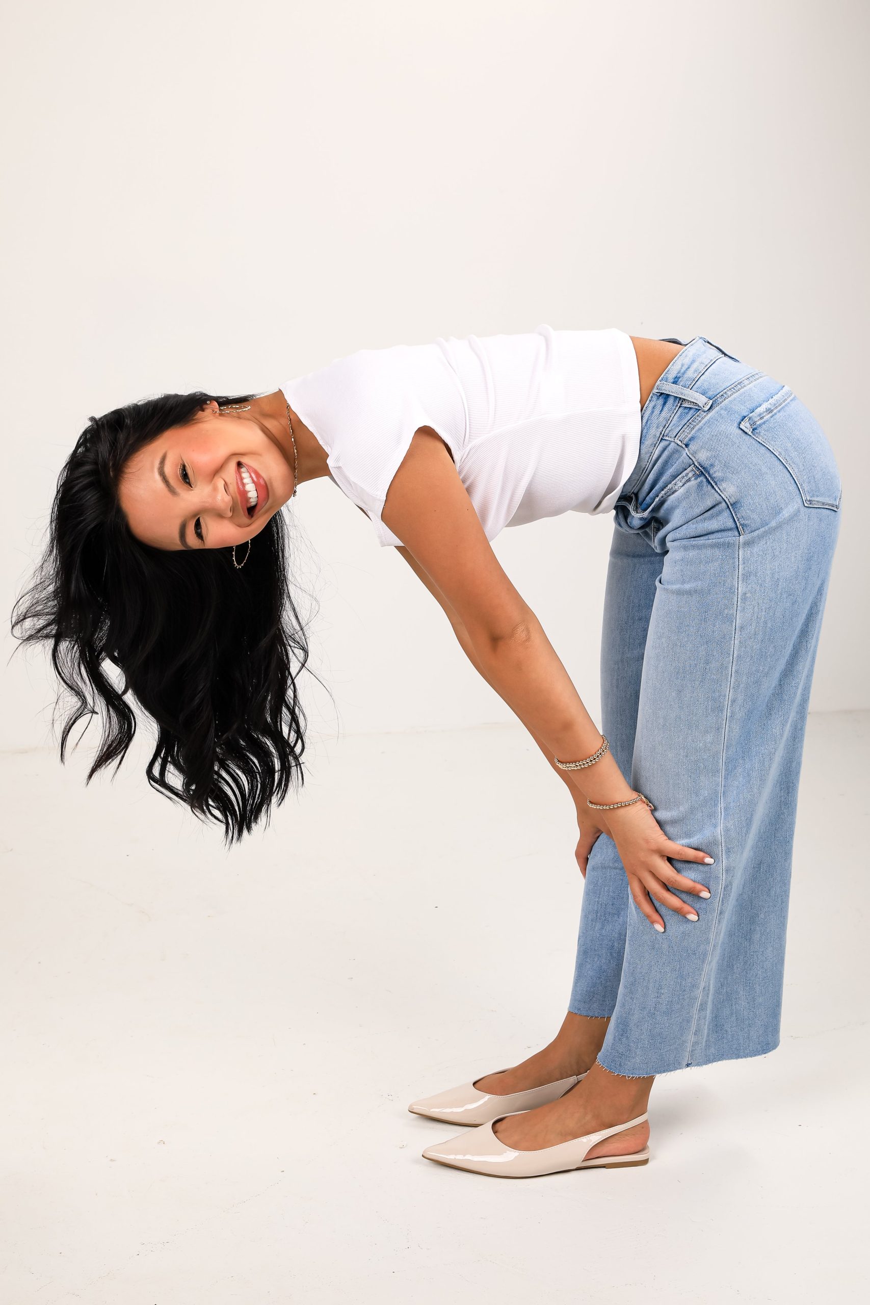 Christi Light Wash High-Rise Wide Leg Jeans - Image 4