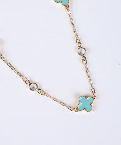Gabby Quatrefoil Chain Necklace