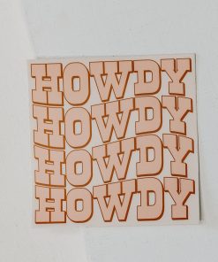 Howdy Sticker