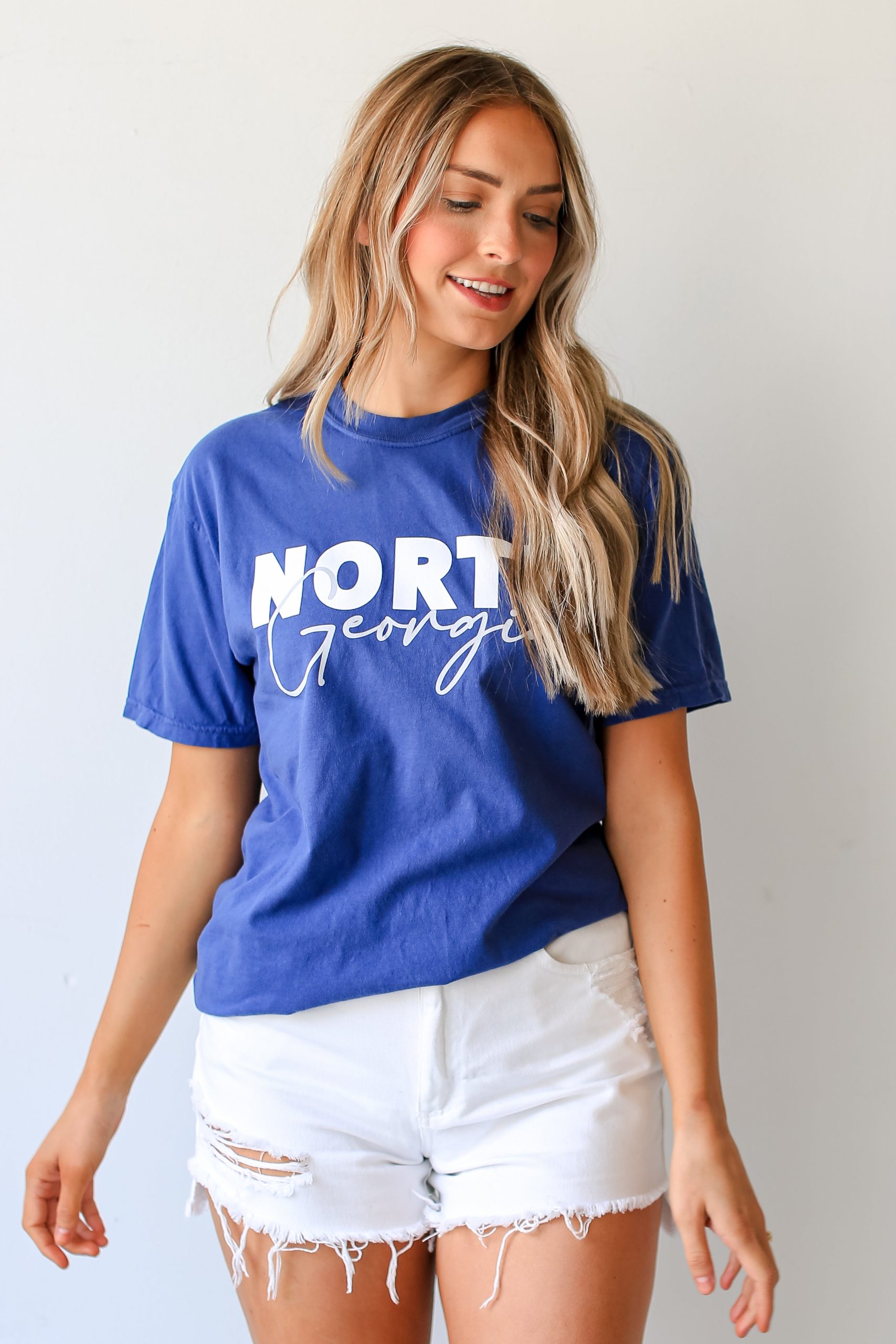Blue North Georgia Script Tee - Image 2