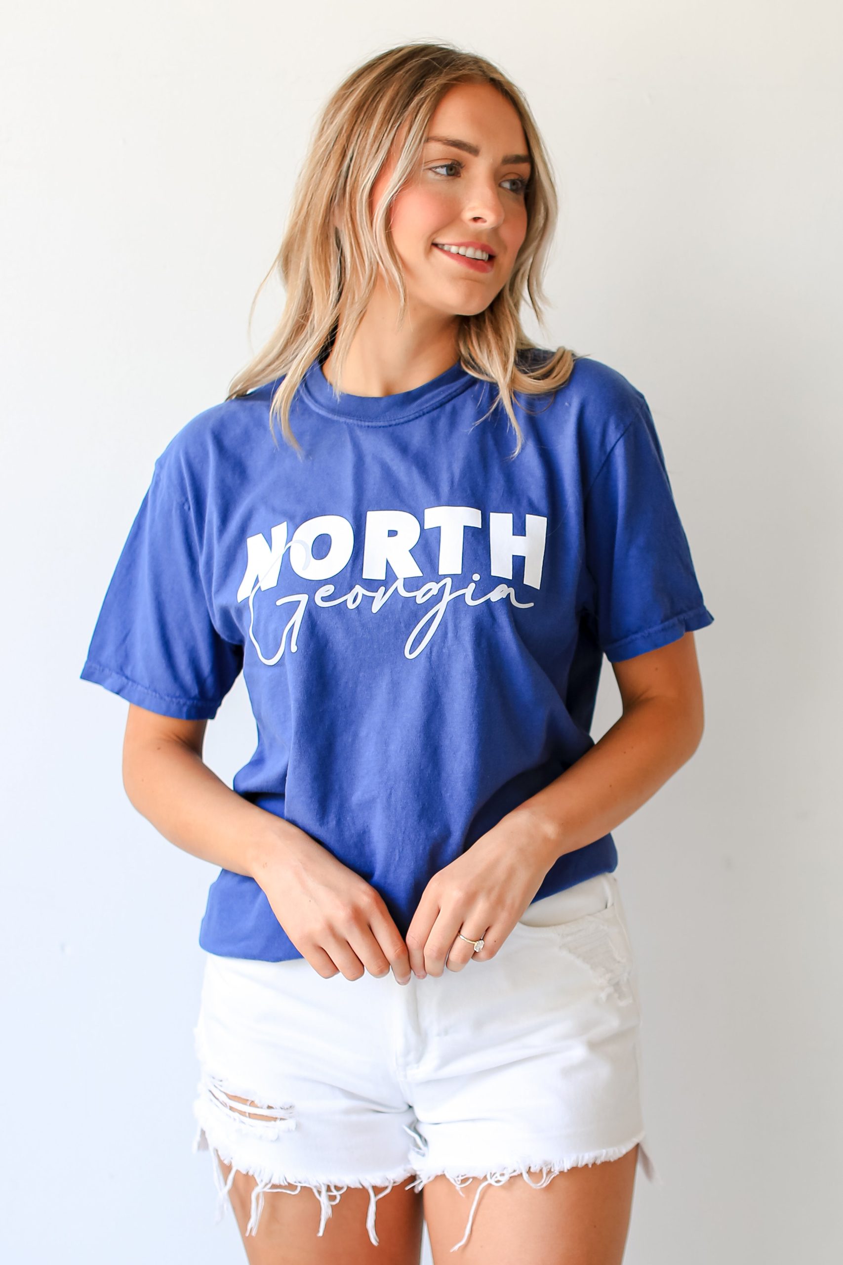Blue North Georgia Script Tee - Image 5