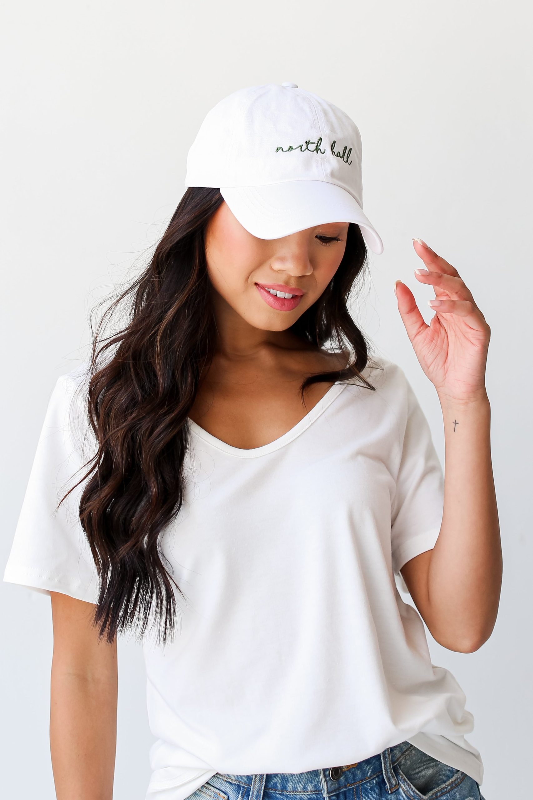 White North Hall Script Embroidered Hat - Image 2