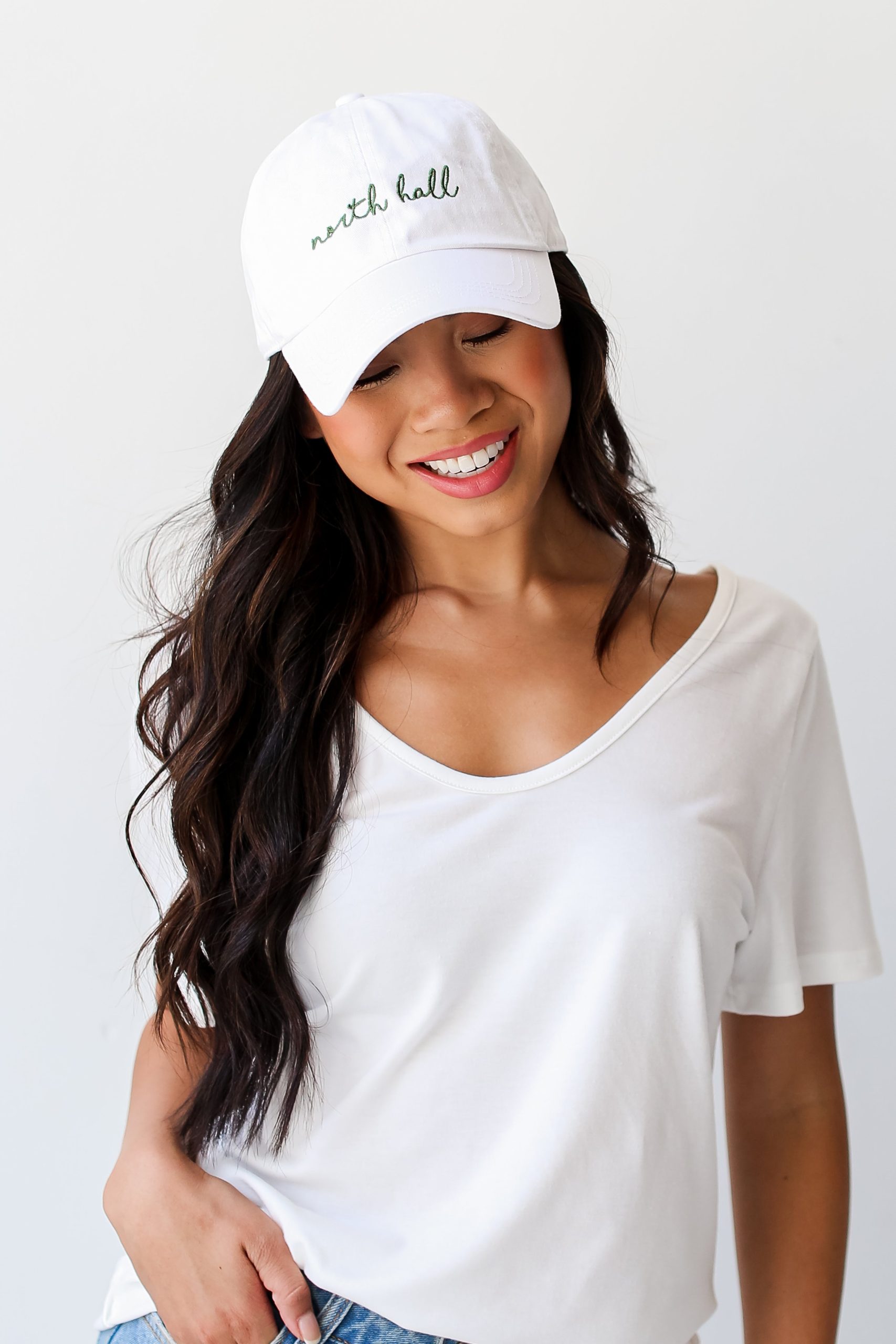 White North Hall Script Embroidered Hat - Image 4