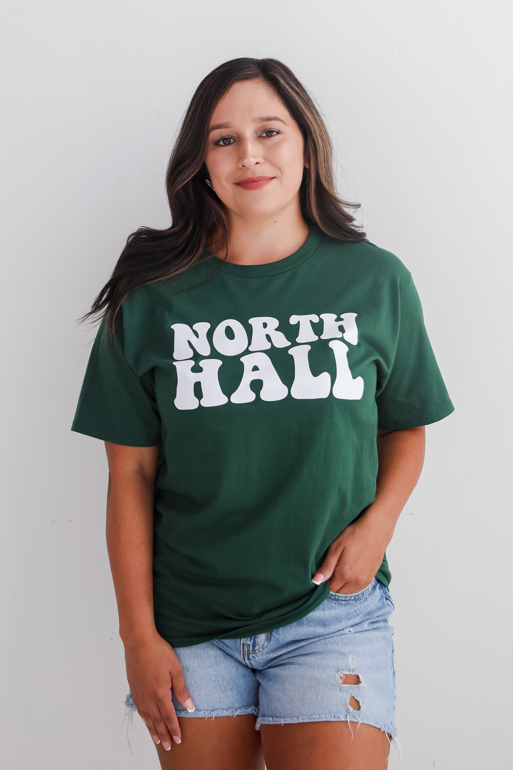 Dark Green North Hall Tee - Image 4