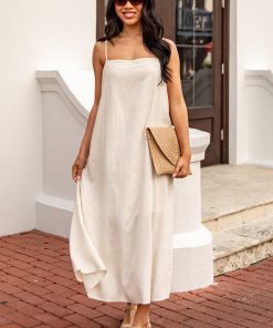 A Little Bit Of Love Linen Maxi Dress