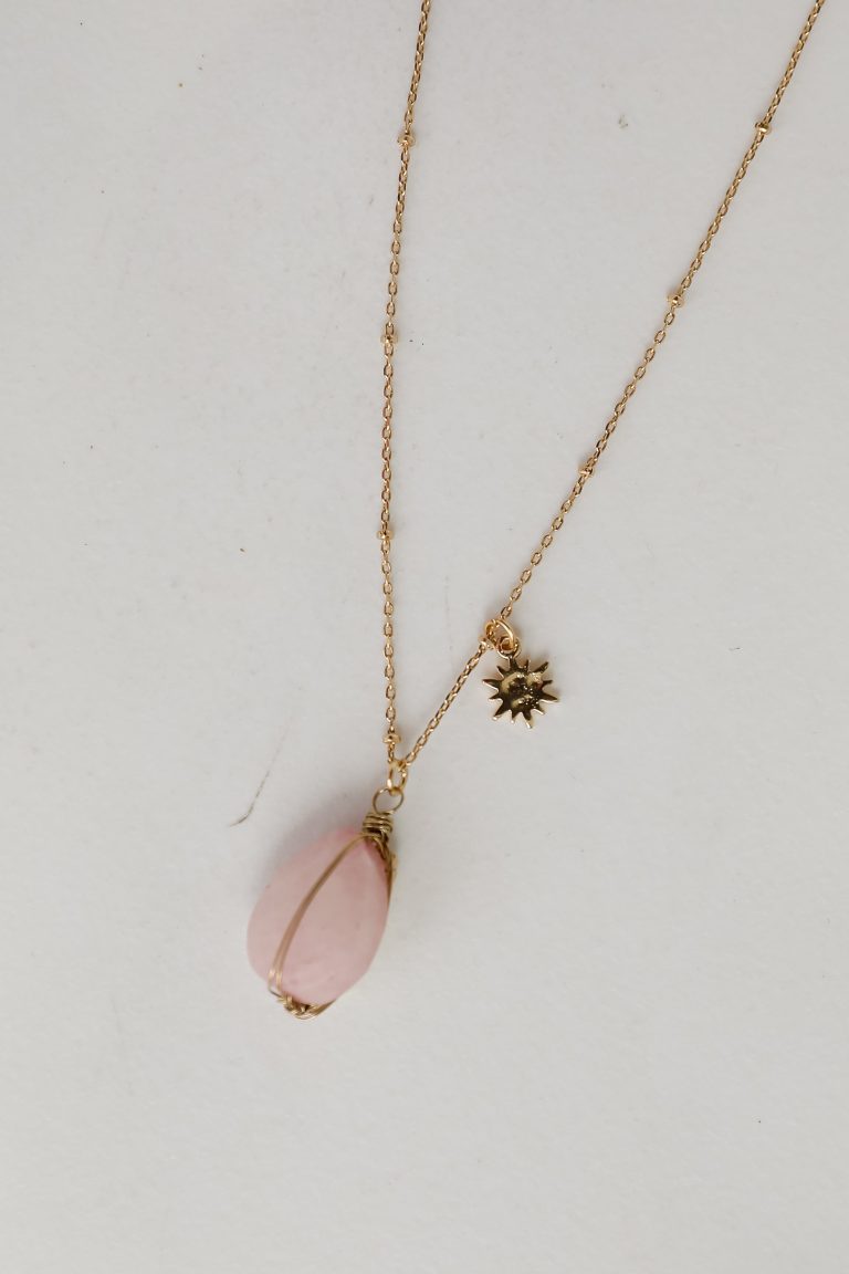 FINAL SALE - Adriana Gold Gemstone Charm Necklace