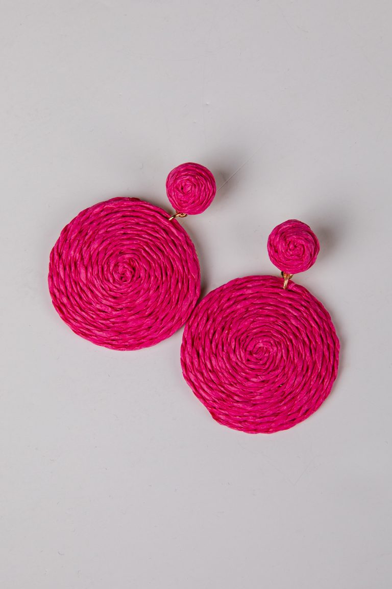 Cambria Twisted Pink Drop Earrings