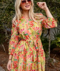 Pink Floral Reverie Mini Dress