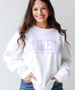 White Charleston South Carolina Sweatshirt
