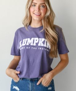 Purple Lumpkin Home Of The Indians Tee