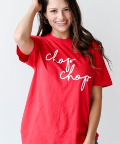 Red Chop Chop Graphic Tee
