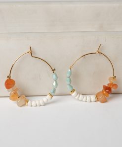 Aspen Beaded Hoop Earrings