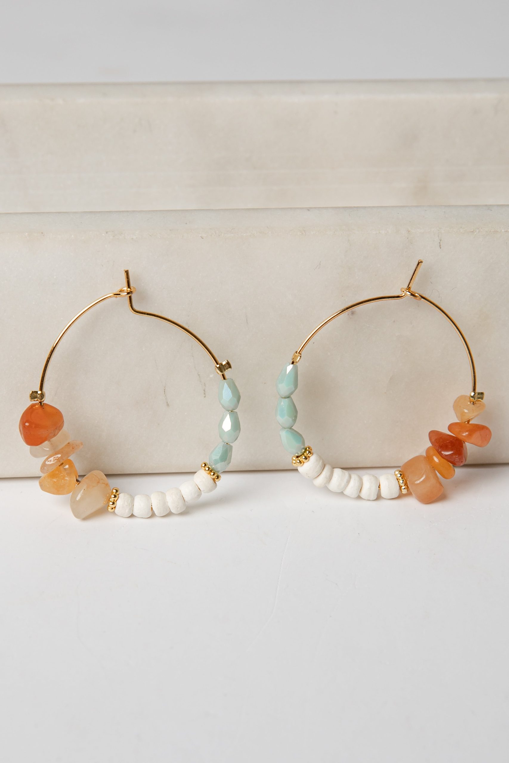 Aspen Beaded Hoop Earrings