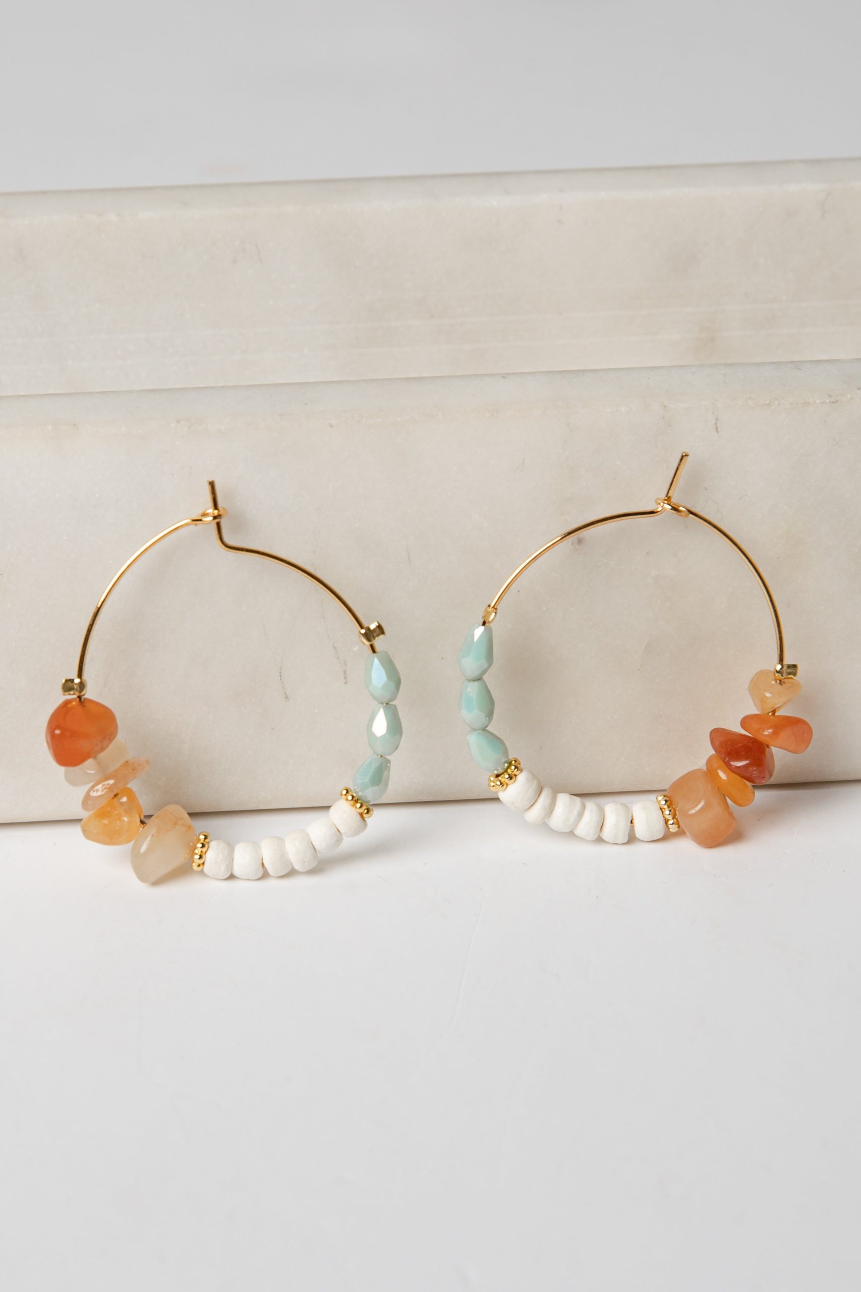Aspen Beaded Hoop Earrings - Image 5