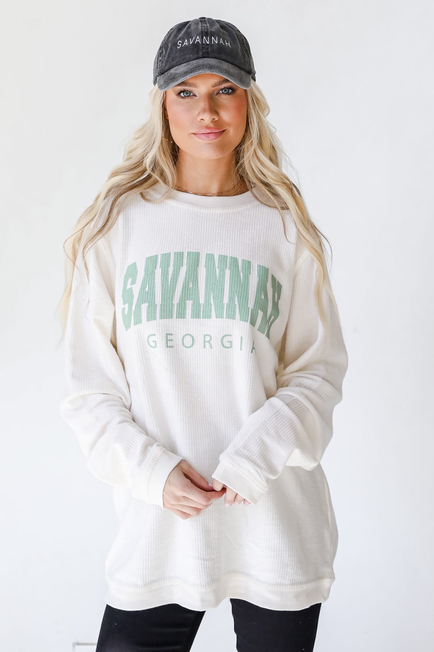 Savannah Corded Sweatshirt - Image 2