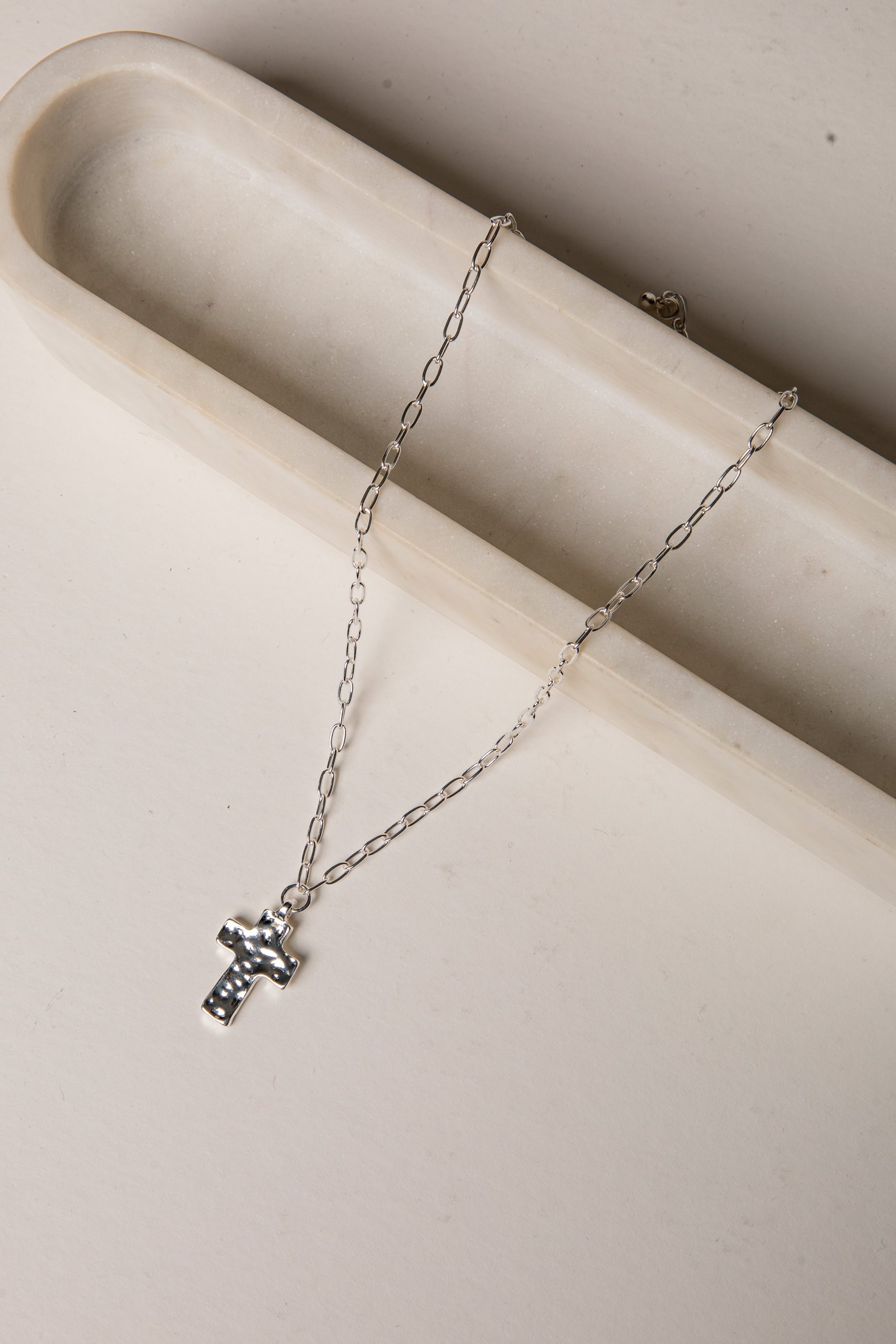 Bree Cross Charm Necklace - Image 3