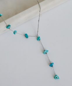 FINAL SALE - Allison Silver Stone Charm Necklace