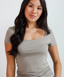 Melanie Everyday Square Neck Tee