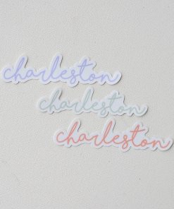 Small Charleston Script Sticker