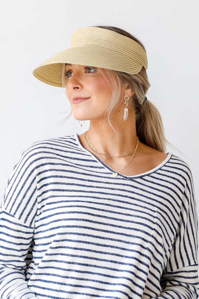 Sun On Your Side Straw Visor