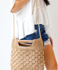 Time For Vacay Straw Crossbody Bag