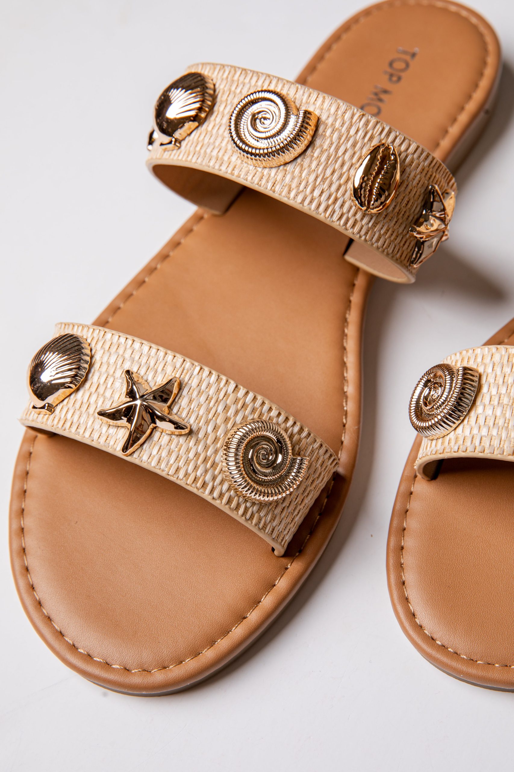 Marina Shell Embellished Slide Sandal - Image 5