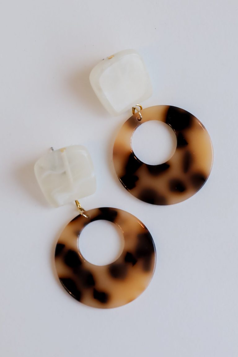 FINAL SALE - Laura Acrylic Drop Earrings