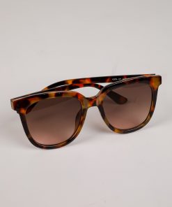 Glistening Lights Tortoise Round Sunglasses