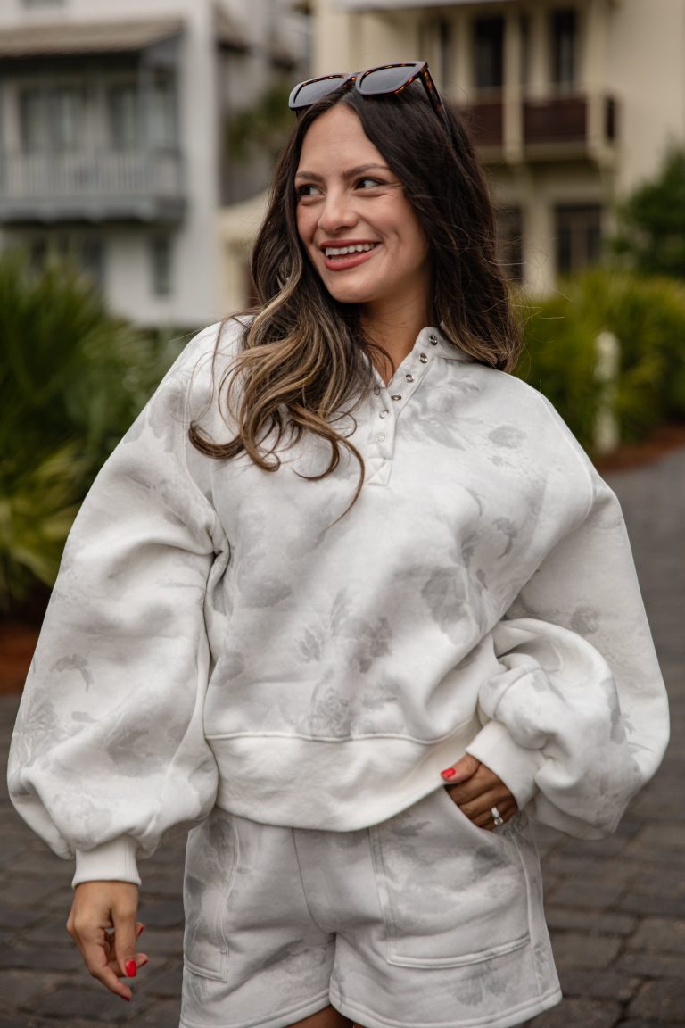FINAL SALE - Arctic Drift White Camo Pullover