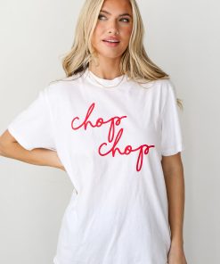 White Chop Chop Graphic Tee
